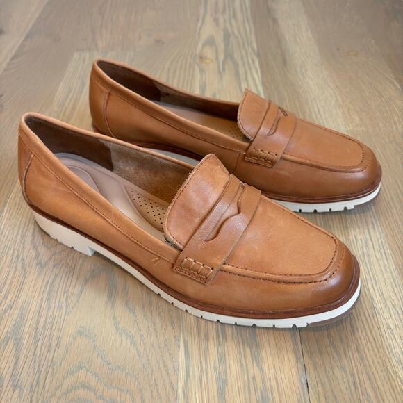 Aldo Shoes - Aldo Ibreda Flex Leather Soft Cushioned Lightweight Slip On Loafers Size 40
